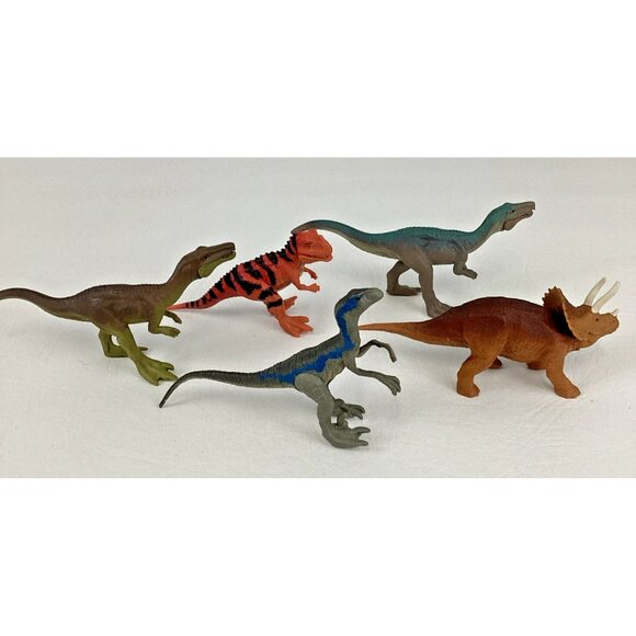 Jurassic Park World Attack Pack Mini Dinosaur 5pc Dino Figure Lot Ceratosaurus - Picture 4 of 7